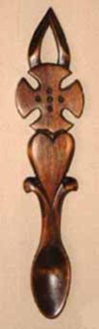 A08* Celtic cross with heart and flame 9.50