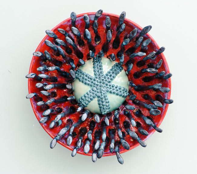 Spidery Poppy wall piece