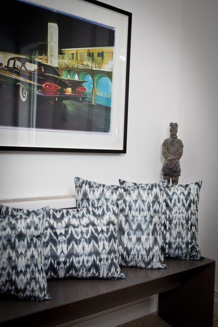 silk cushions