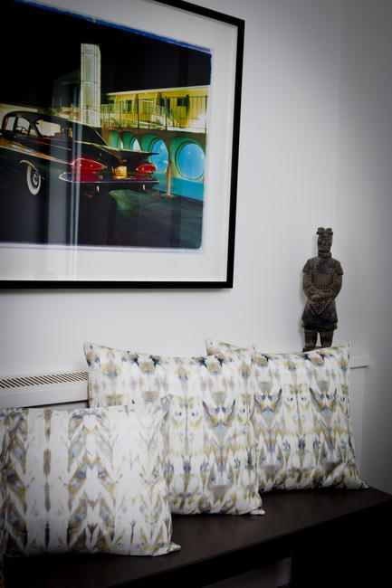 silk cushions
