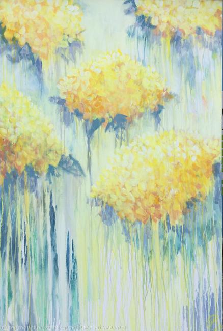 Yellow hydrangeas