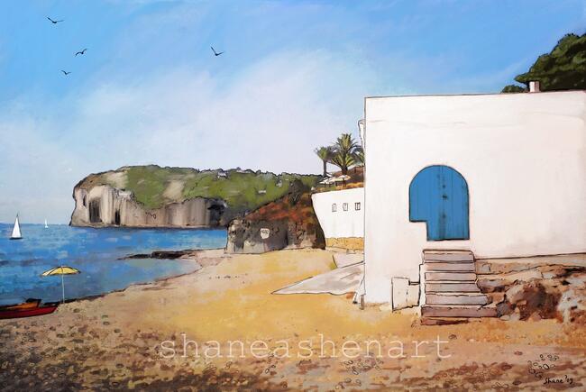 Blue door