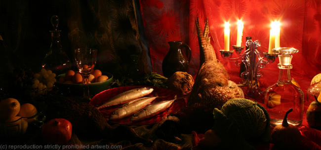 PHEASANT AND DUCK IN CANDLELIGHT