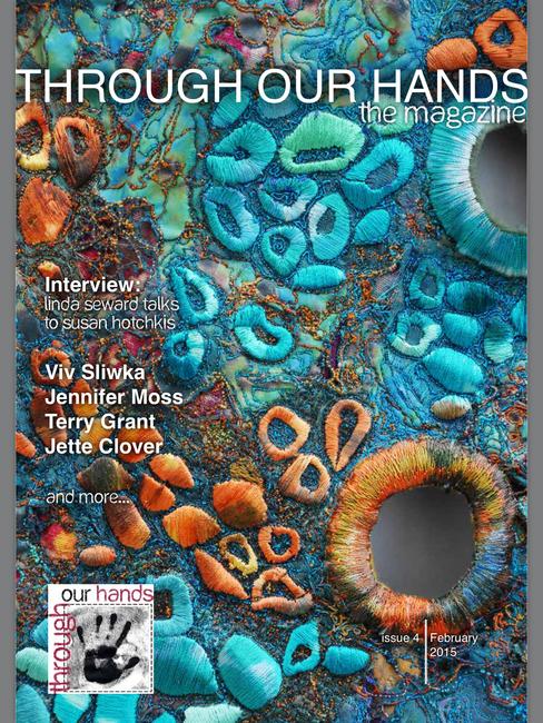 Cover showing Verdigris Through Our Hands Magazine