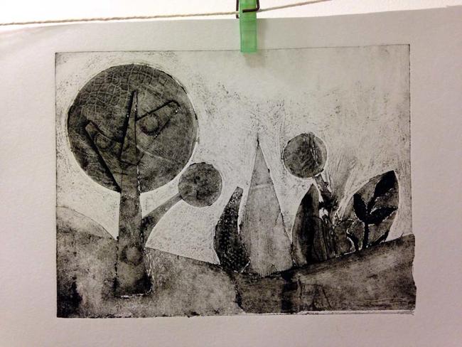 Collograph workshop @ hub47
