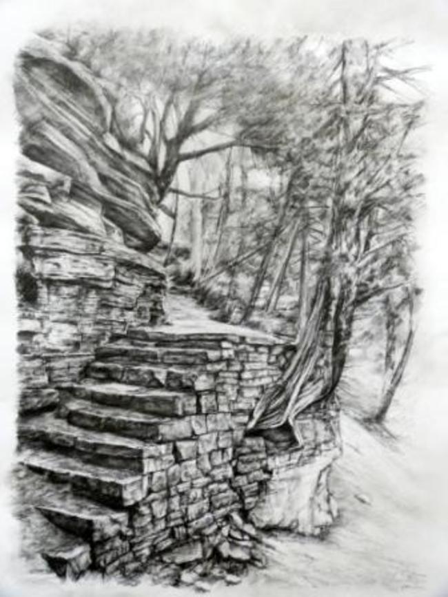Steps, Fountains Abbey