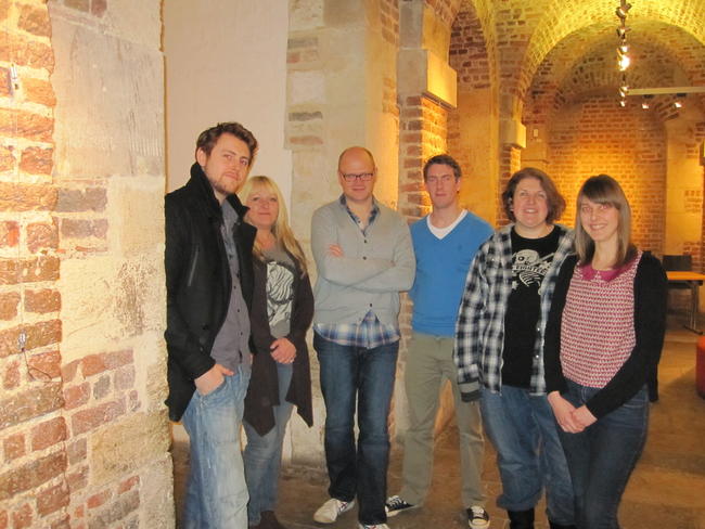 Me with the 'Repre' gang at the Crypt Gallery 2012