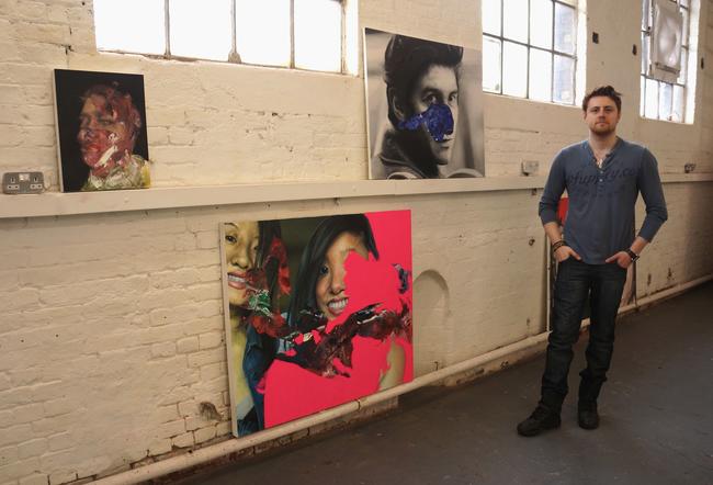 Me with my work at Repre 2