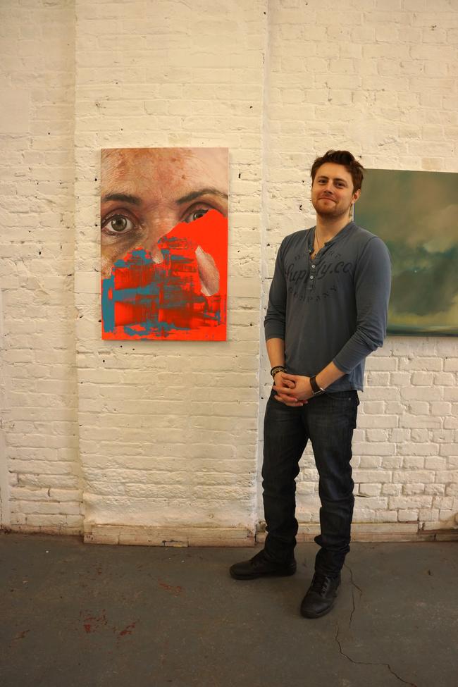 Me with my work at Repre 2