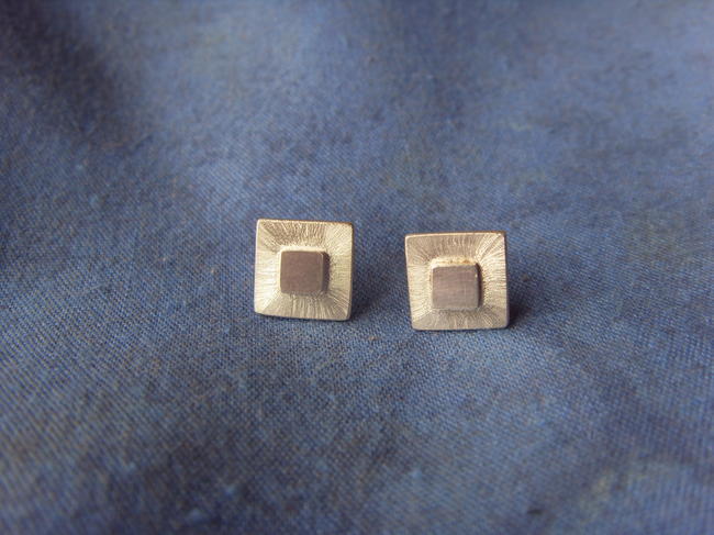Square shimmer studs
