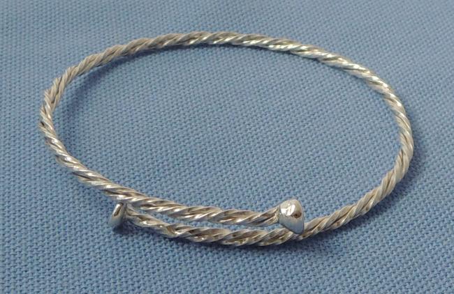Twisted wire bangle