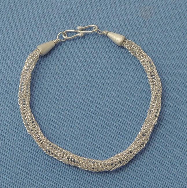 Twisted viking knit bangle