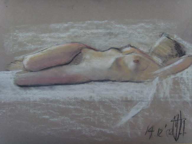 Reclining pose -2006
