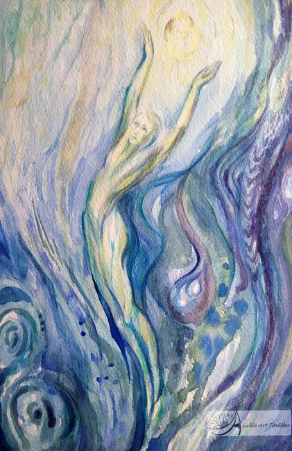 Swirl, study for textiles