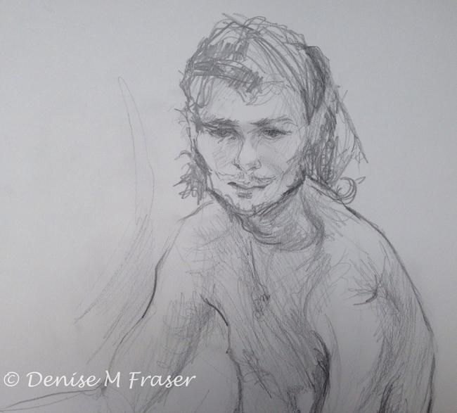 Young man seated
