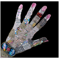 Mosaic hand of Aimee