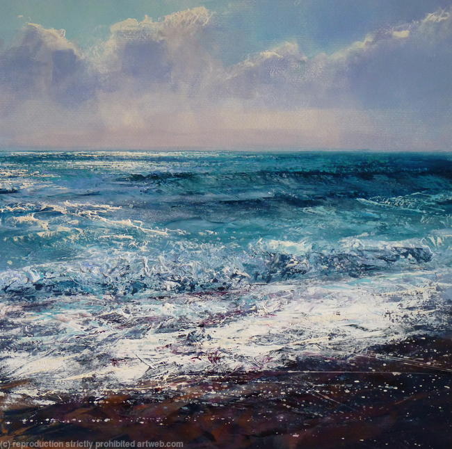 'Changing Light, Porthbeor Beach'
