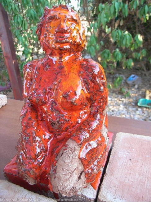 woman in red