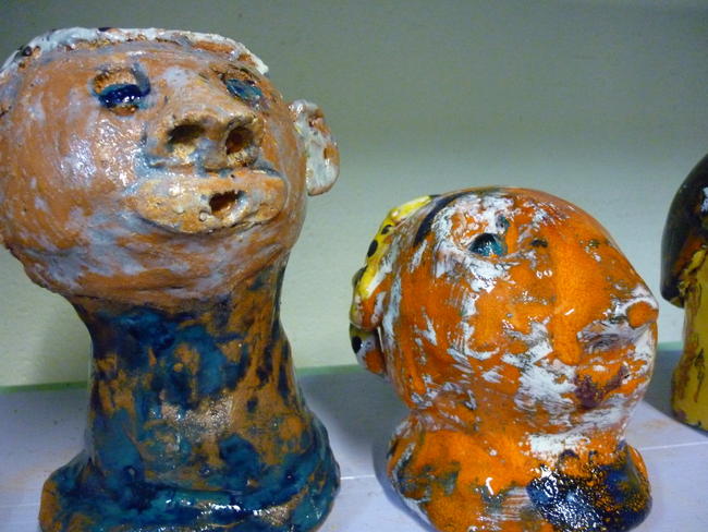 clay heads