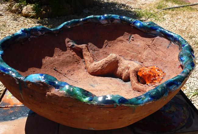 woman in bowl