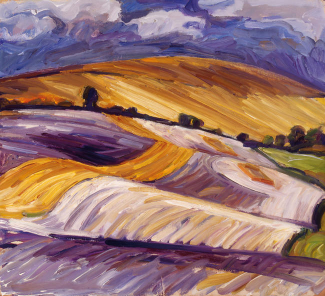 Stubble Fields near Lydington 1994