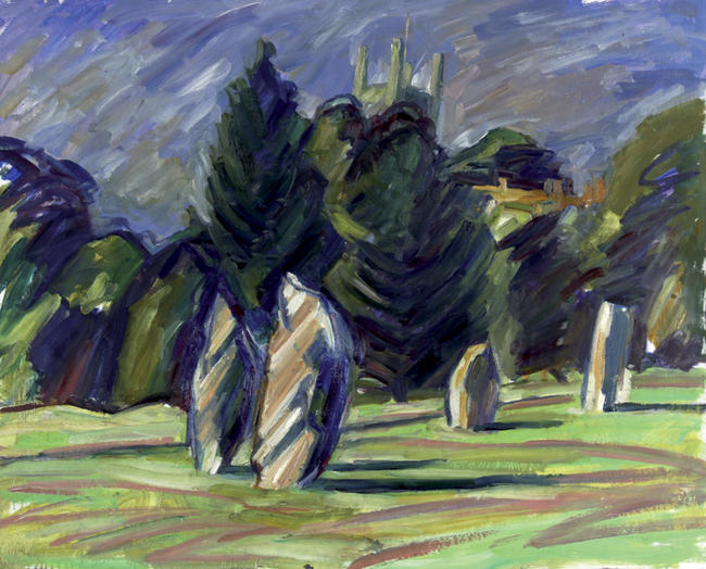 Ancient Stones and Church Tower, 2007