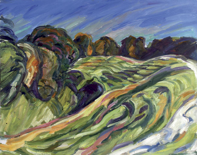 Chalk Path on East Ditch, 2007
