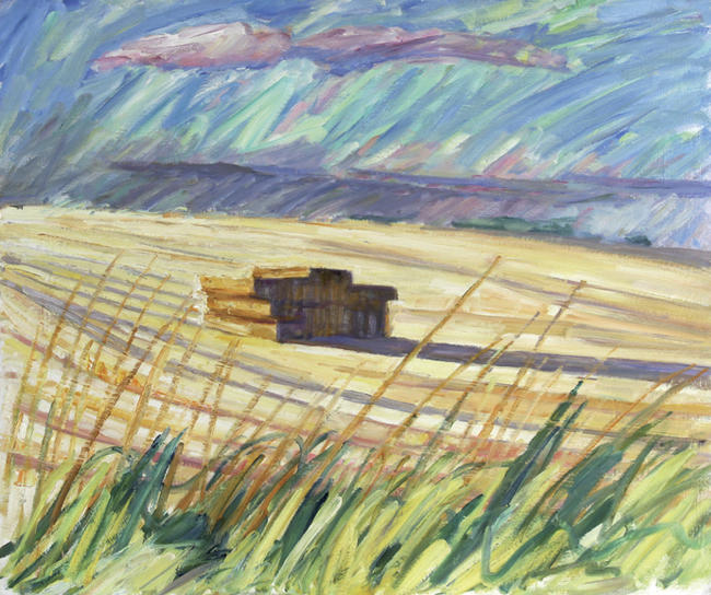 Straw Bales at Evening, 2007