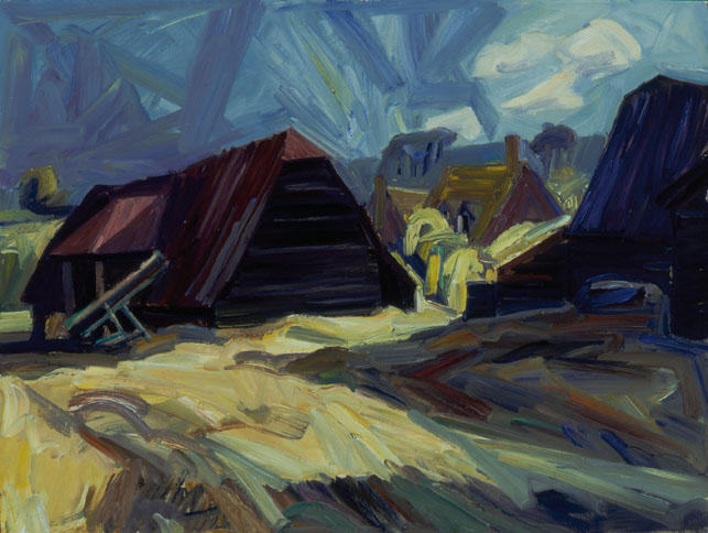 Barns at East Hendred, 1991