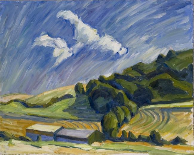 Two bright clouds