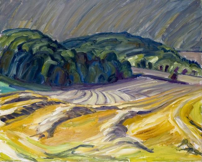 Dark sky and straw