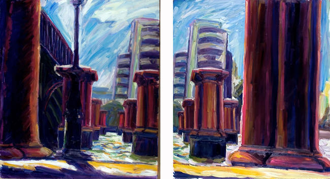 Avenue of Pillars Diptych