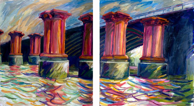 Pillars from the South (Diptych)