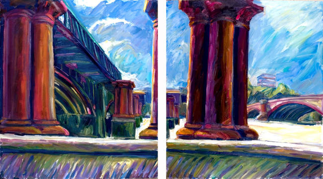 Bridge from the North (Diptych)