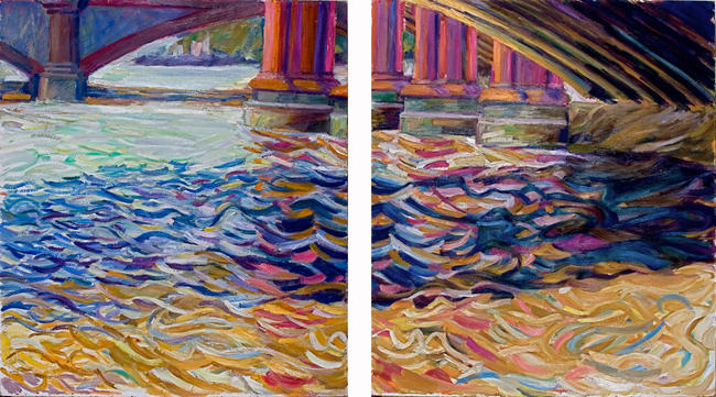 Further under the Bridge (Diptych)