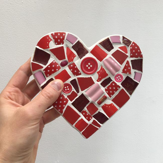 Red Mosaic Heart