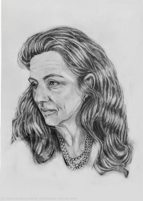 Pencil Drawing “Long Thought ” by Margot Stinton