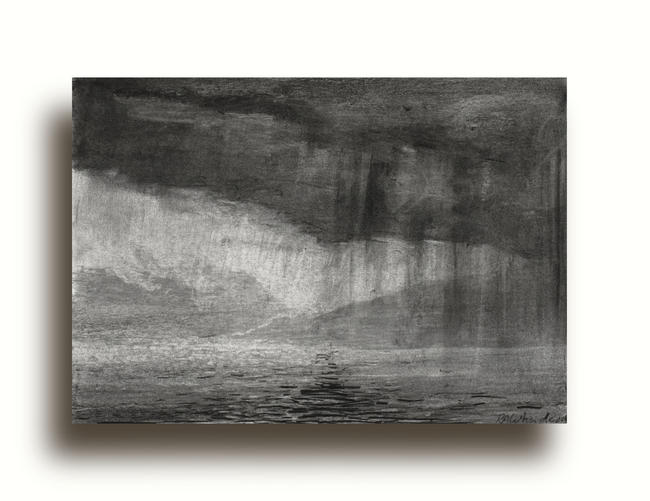 DownPour On Loch | Drawing