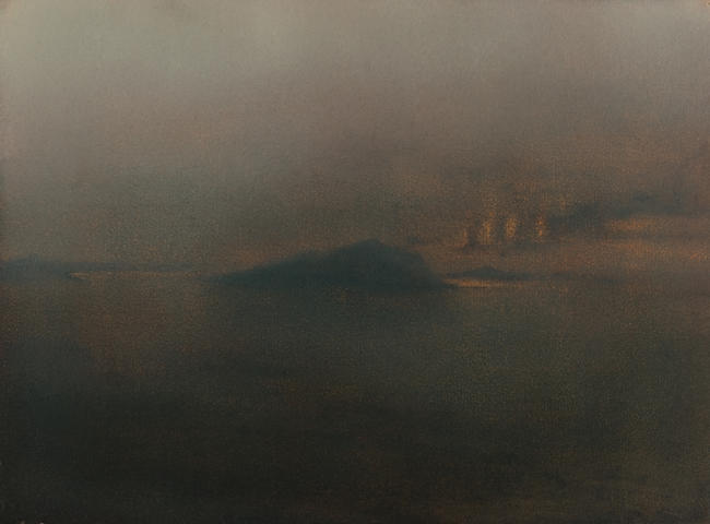 In Dark Sky Bay | Oil on Paper