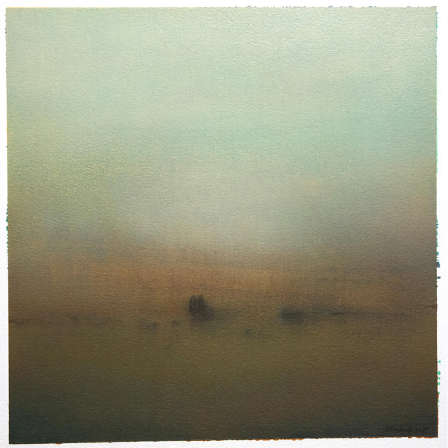 Under A Raw Sky | Oil on Paper