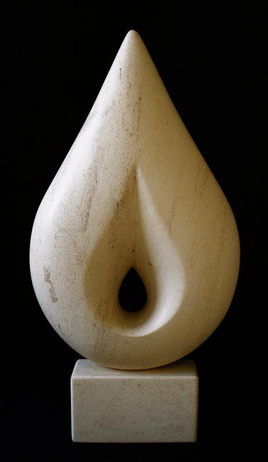 tranquil spirit, still, one-ness, the first form I created, genesis, limestone, SOLD