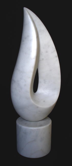 free spirit flame, carrara marble, SOLD