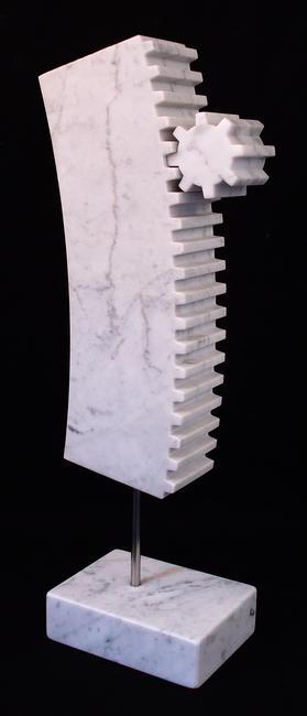 part of the machine, carrara marble, SOLD