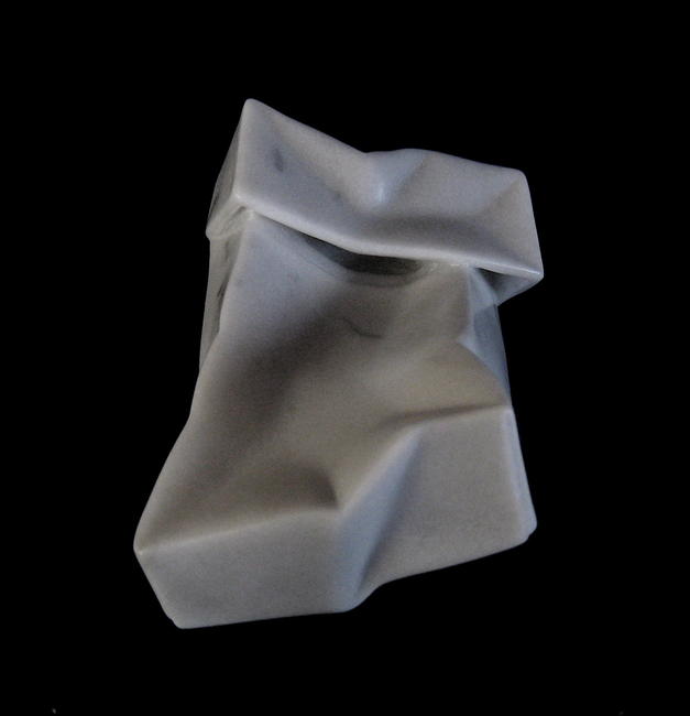 'Fag Packet', hand carved Carrara marble