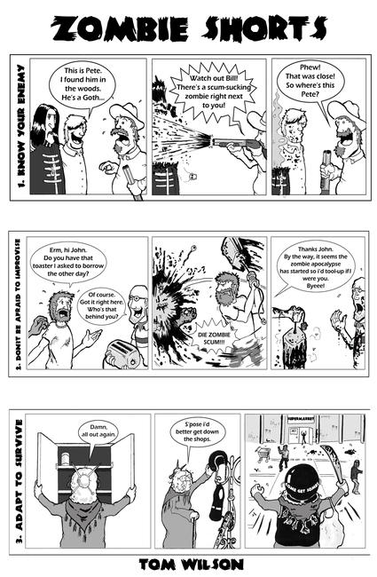 Page one - Zombie comic