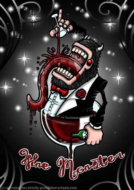 Wine Monster - Print
