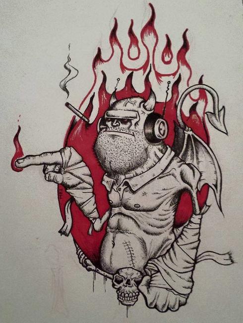 Demon loves his tunes