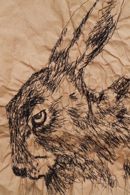 Hare Stare (Brown paper bag)