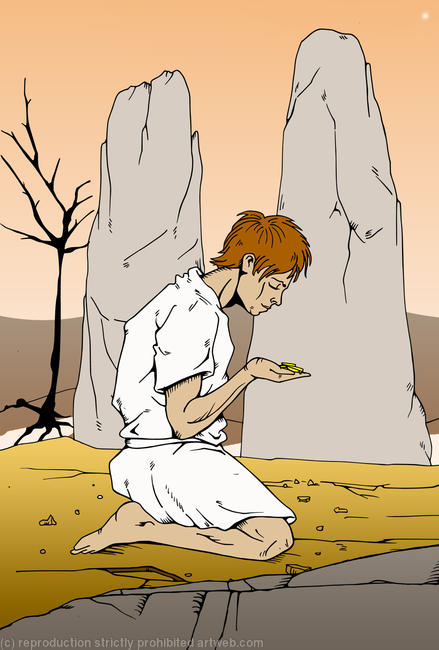 In the Footsteps of the Gods (detail)