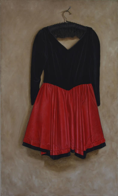 Red and Black Dress Suspended 2